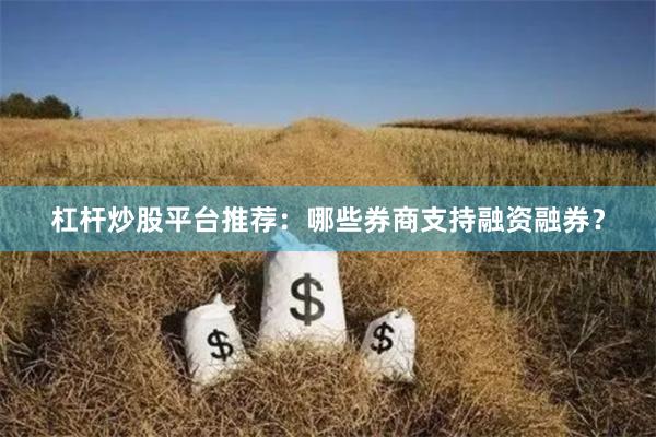 杠杆炒股平台推荐：哪些券商支持融资融券？